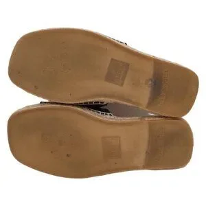 Gucci | Shoes | Gucci Navy Red Hemp Leather Mens Sandals  display picture 3